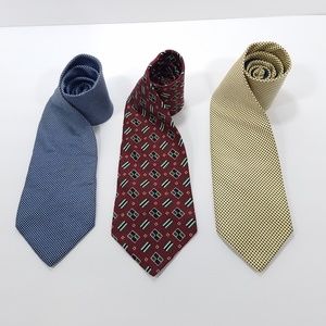 Tommy Hilfiger Geometric Mens Tie - 3 Ties